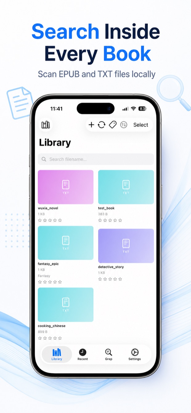 GrepTag Reader library