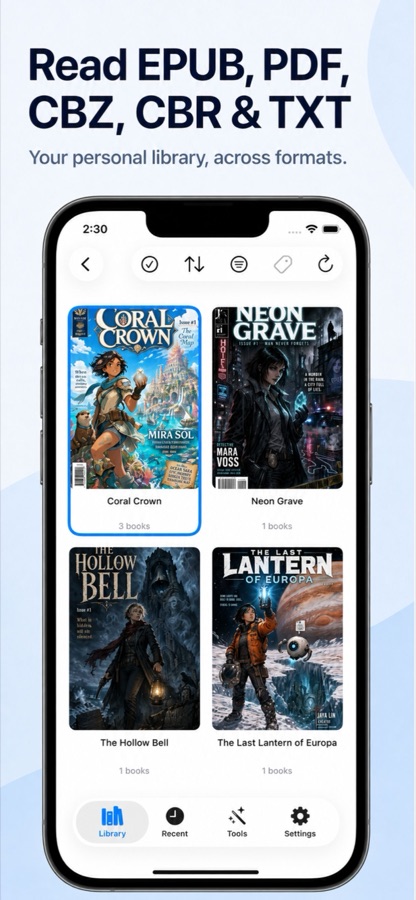 BiblioFuse library on iPhone